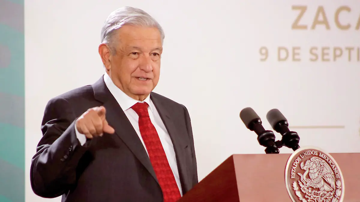 Andrés Manuel López Obrador en coferencia de prensa en Zacatecas